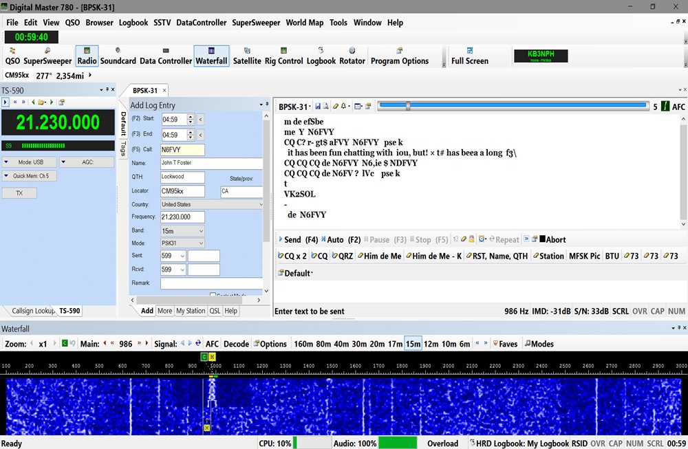 Ham Radio Deluxe- DM750 z HRD - Digital Master obsługa wielu emisji cyfrowych Ham Radio Deluxe- DM750 z HRD - Digital Master obsługa wielu emisji cyfrowych