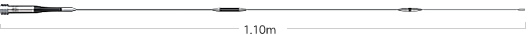 Antena  mobil VHF/UHF DIAMOND SGM-911: 50/144/430MHz (6m/2m/70cm)  Długość:1.1m / Masa:160g Zysk:3.0dBi (144MHz), 5.8dBi (430MHz) / Max moc:60W FM