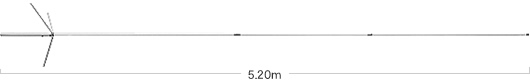 antena dwupasmowa VHF/UHF typu DIAMOND X-510MH  na pasma  144/430MHz (2m, 70cm)