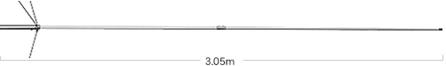 DIAMOND X-6000 - atena trzpasmowa 144/430/1200 MHz antena trzypasmowa 144/430/1200 MHz DIAMOND X-6000