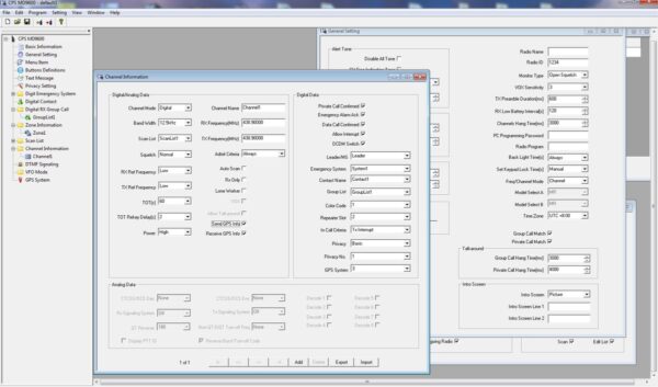 TYT PC7 Interfejs do radiotelefonu MD9600