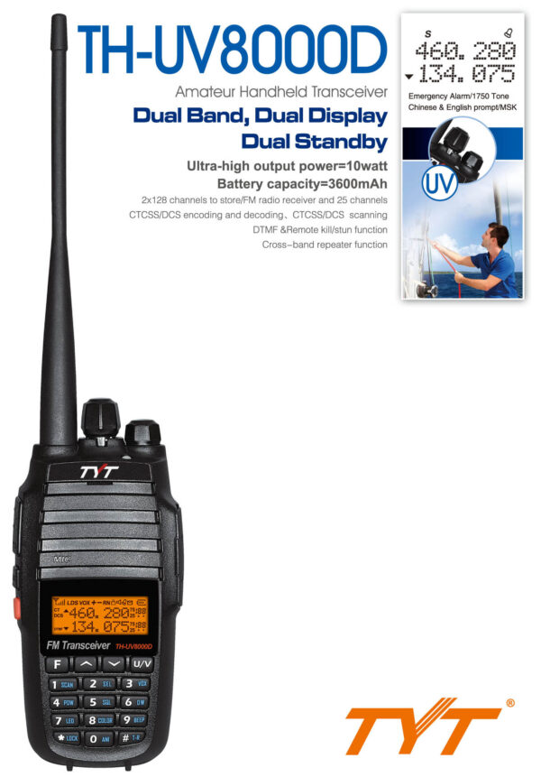 TYT TH-UV8000D - Radiotelefon Ręczny VHF/UHF - obrazek 17