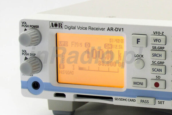 AOR AR-DV1 Cyfrowy Odbiornik nasłuchowy SDR - obrazek 14