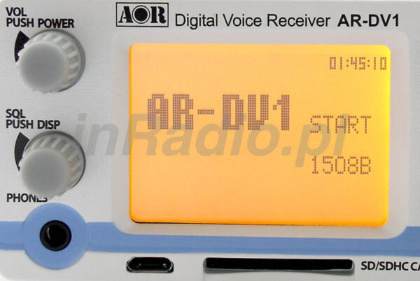 AOR AR-DV1 Cyfrowy Odbiornik nasłuchowy SDR - obrazek 15