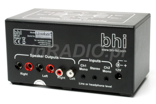 BHI ParaPro EQ20B-DSP Wzmacniacz audio z DSP i korektorem - obrazek 2