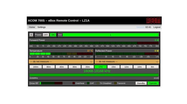 ACOM eBOX Kontroler ethernet do wzmacniaczy