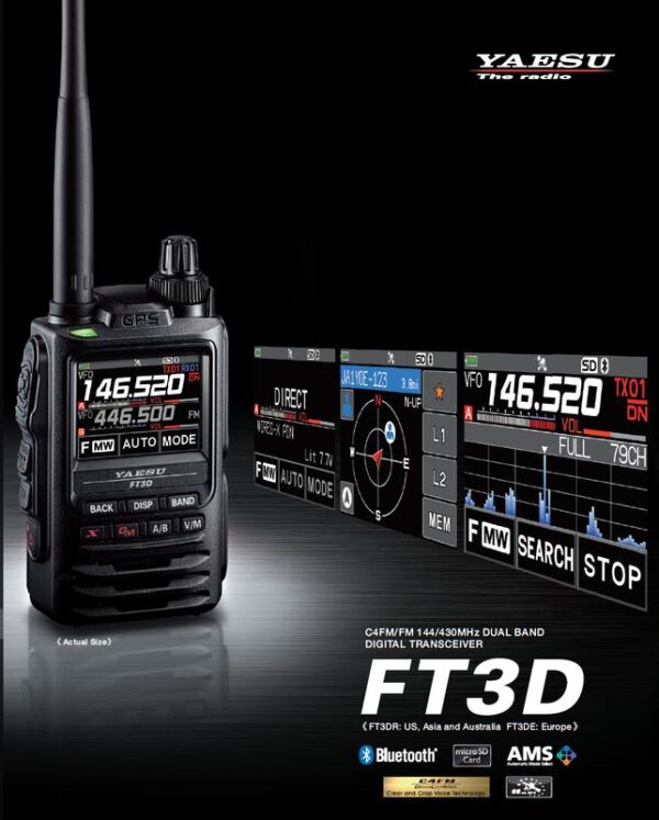 Yaesu FT3D Radiotelefon ręczny 144/430MHz, FM/C4FM - obrazek 3