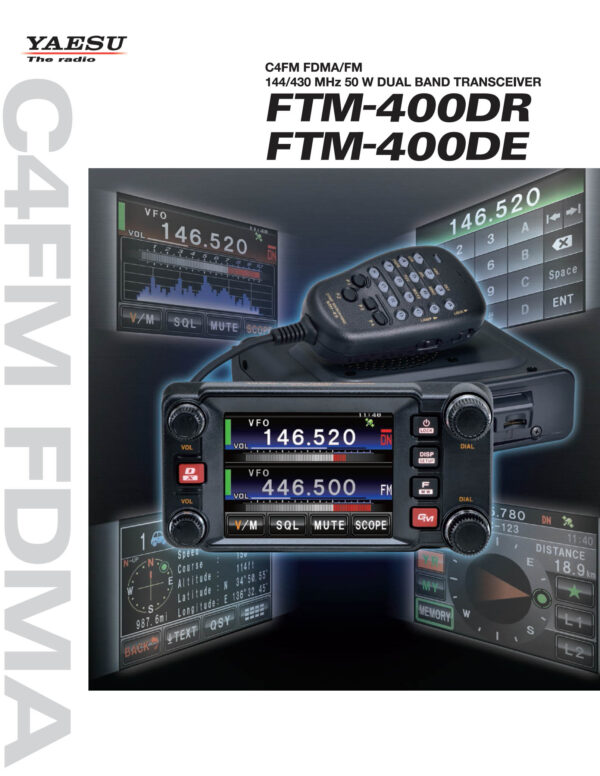 Yaesu FTM-400XDE Transceiver samochodowy Radiotelefon VHF/UHF - obrazek 3