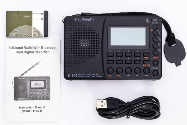 HRD K603 Odbiornik radiowy FM z nagrywaniem - obrazek 3