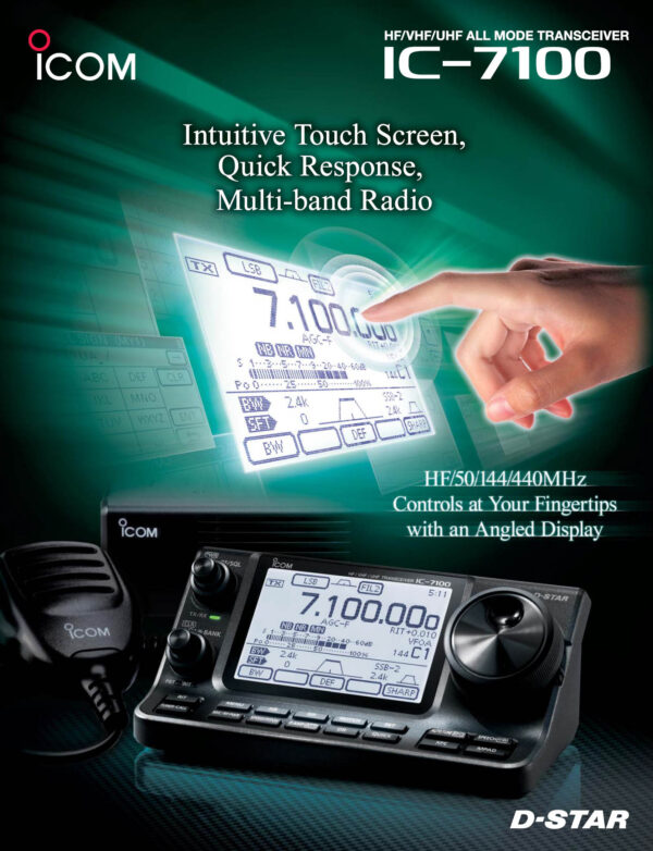Icom IC-7100 - Radiostacja KF+6m/4m/2m/70cm - obrazek 2