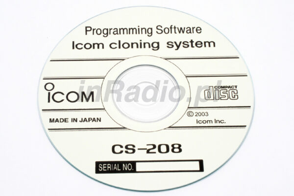 ICOM CS-208 - oprogramowanie do programowania radiotelefonów ICOM