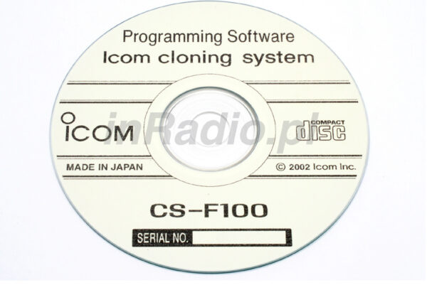 ICOM CS-F100 - oprogramowanie