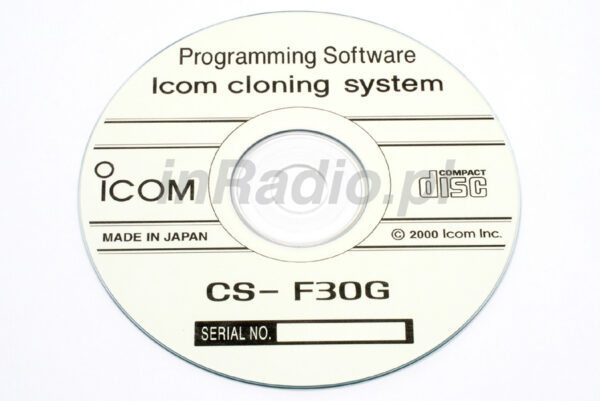 ICOM CS-F30G - oprogramowanie do programowania radiotelefonów ICOM