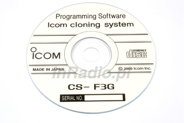 ICOM CS-F3G - oprogramowanie do programowania radiotelefonów ICOM