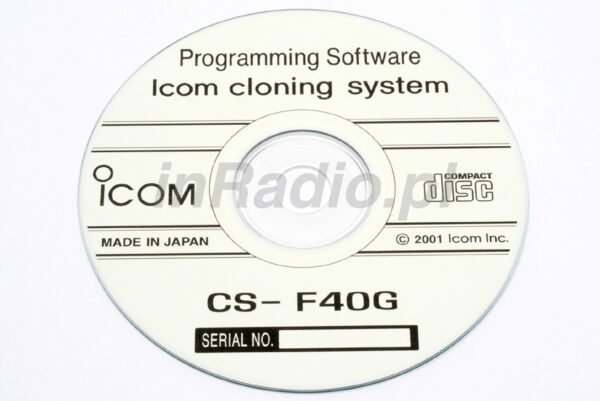 ICOM CS-F40G  - oprogramowanie do radiotelefonów ICOM