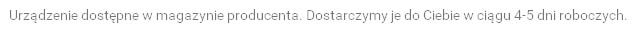 Produkt dostępny w magazynie producenta