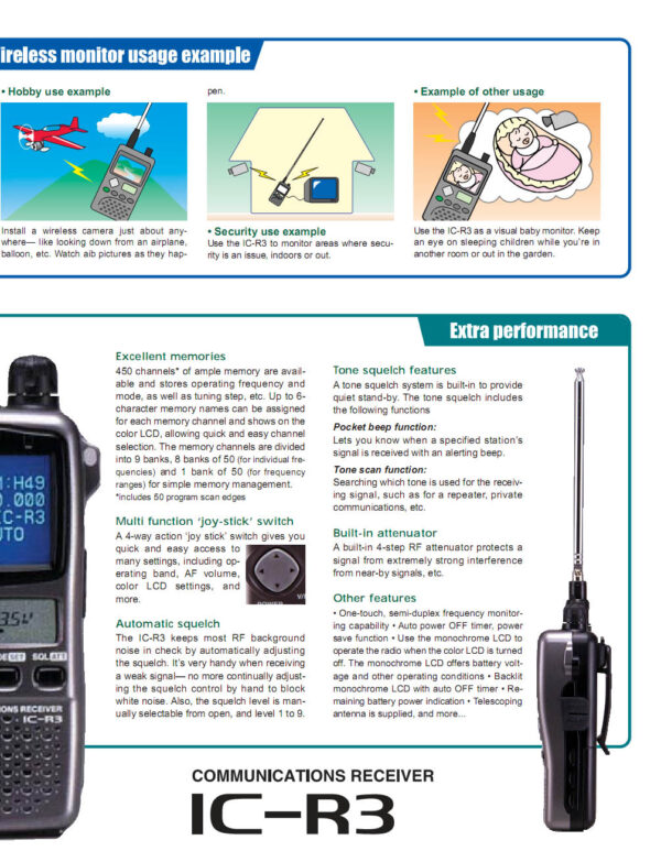 ICOM IC-R3 - Odbiornik szerokopasmowy - obrazek 12