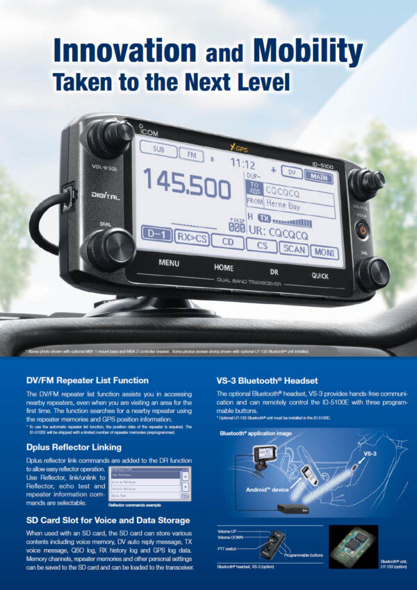ICOM ID-5100E - Radiotelefon 2m/70cm + D-STAR - obrazek 10