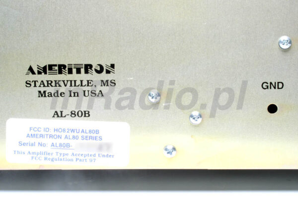Ameritron AL-80B - Wzmacniacz Mocy KF - obrazek 8