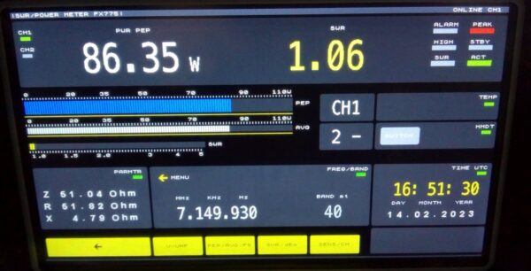 METROPWR FX775 + FX5 - Reflektometr cyfrowy 5KW i sterownik anten - obrazek 2