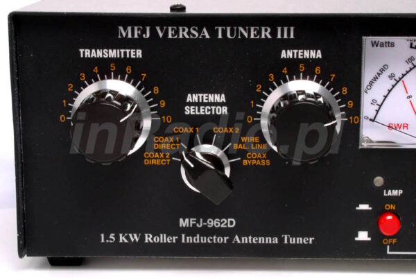 MFJ-962D - Tuner Antenowy KF dużej mocy - obrazek 2