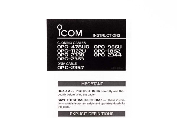 ICOM OPC-966U Interfejs do radiotelefonów - obrazek 7