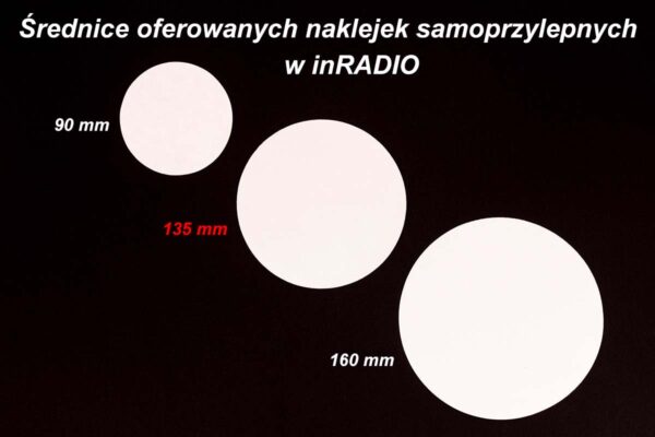 P-NSPL135 Przeźroczysta naklejka na podstawę magnesową