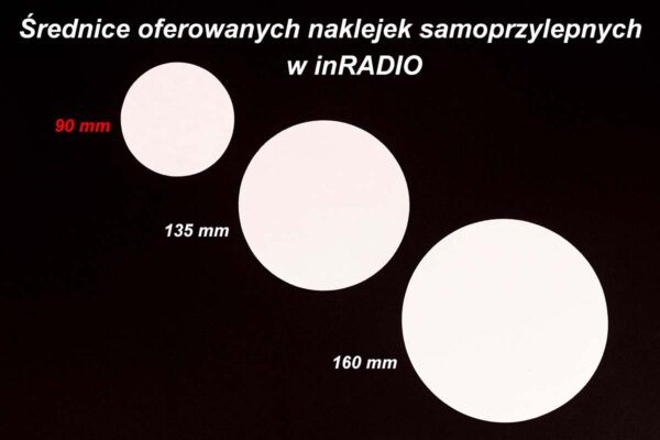P-NSPL90 Przeźroczysta naklejka na podstawę magnesową