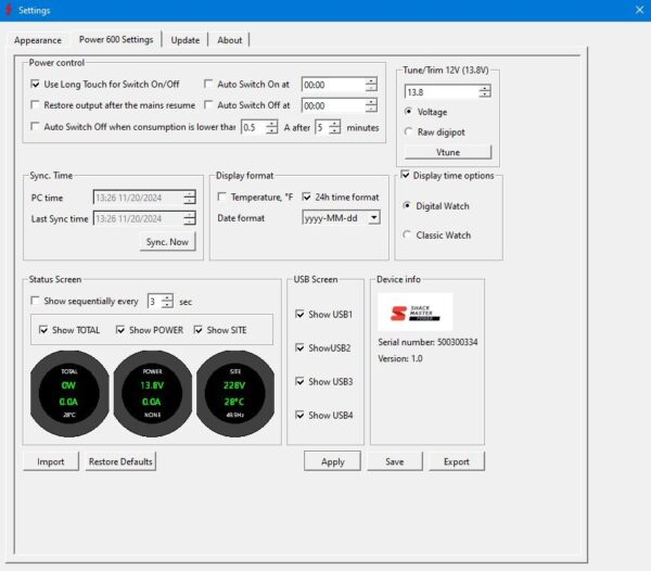 SHACKMASTER Power 600 (13,8V 40A) - obrazek 9