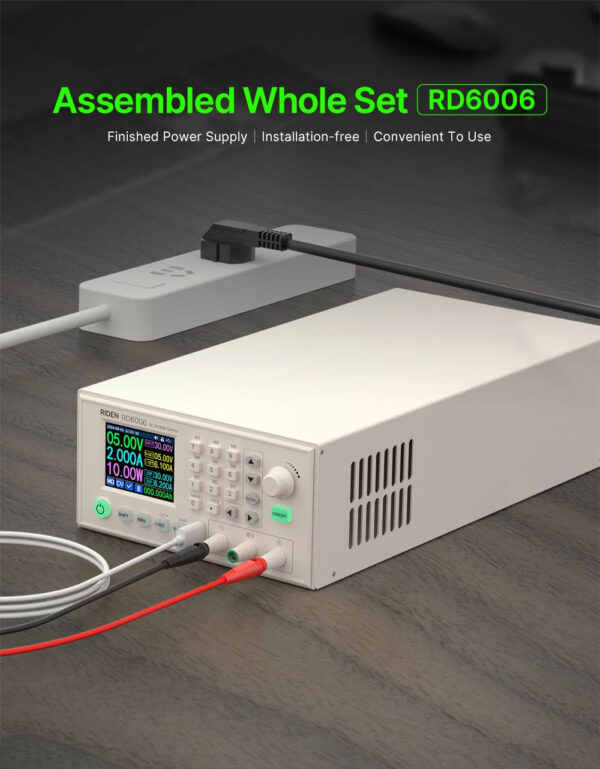 Riden RD6006/C Zasilacz -komplet 6A 60V
