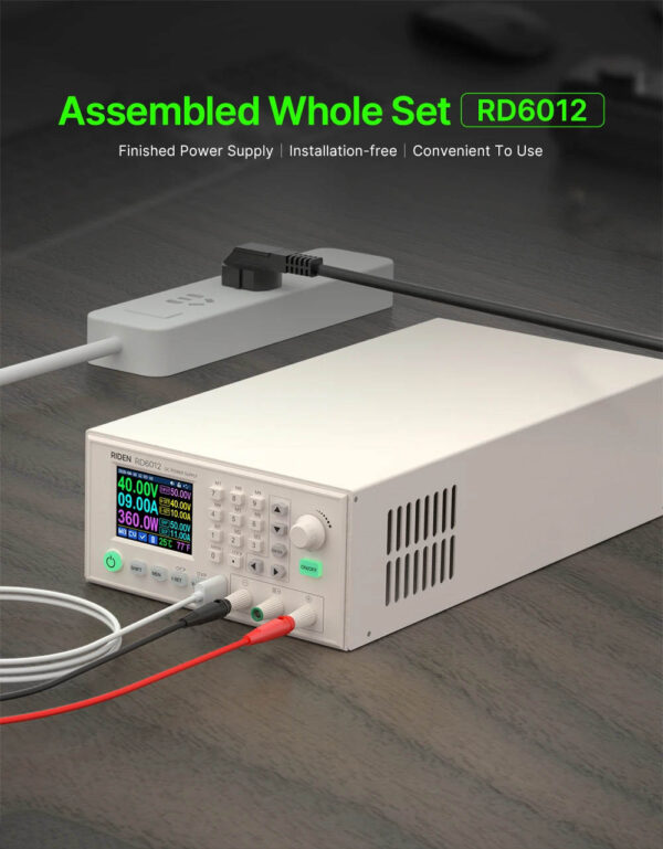Riden RD6012/C Zasilacz 60V 12A kompletny