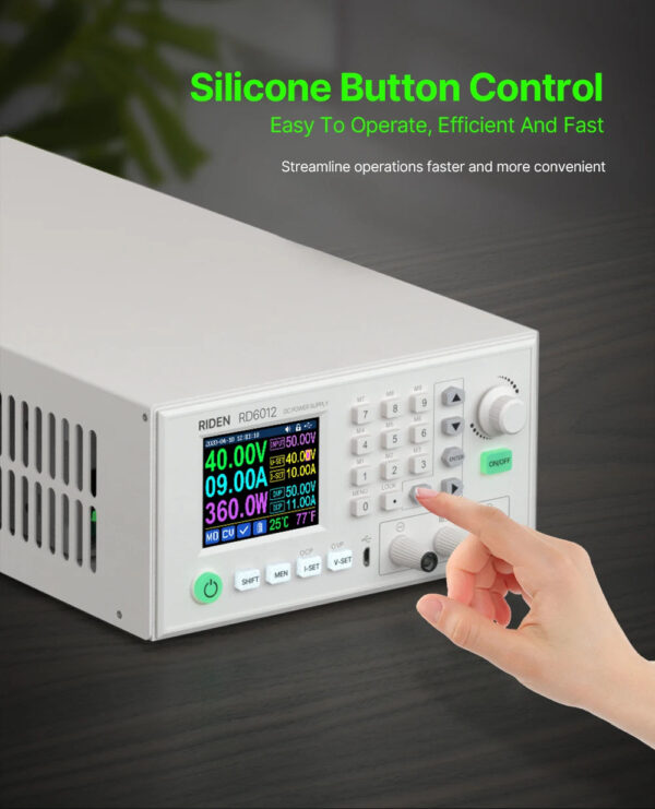 Riden RD6012/C Zasilacz 60V 12A kompletny - obrazek 3
