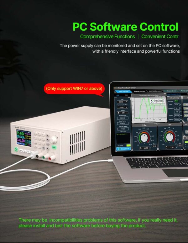 Riden RD6012/C Zasilacz 60V 12A kompletny - obrazek 7