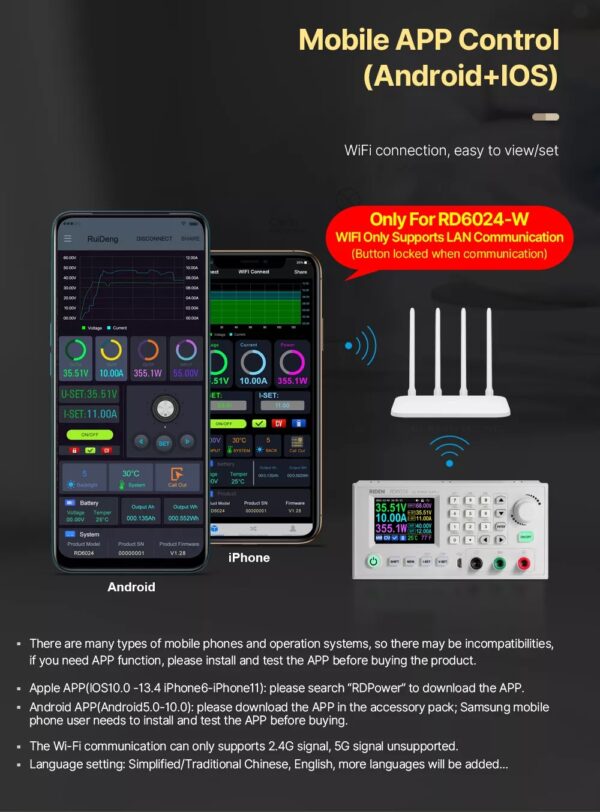 Riden RD-6024W/C Zasilacz 60V 24A - obrazek 12
