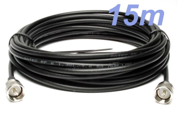 15m x RF5 z wtykami UHF/UHF -- Gotowy przewód antenowy