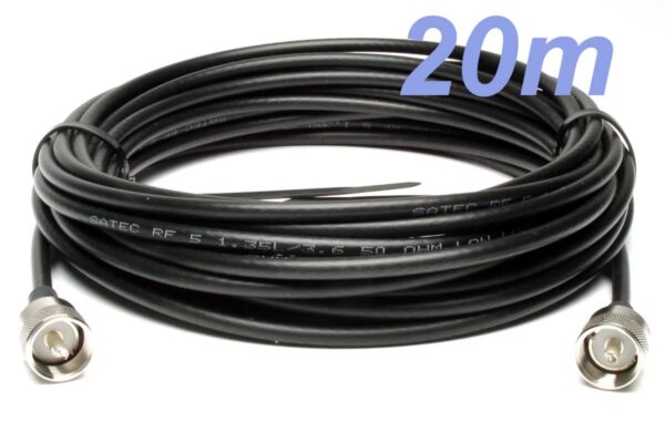 20m x RF5 z wtykami UHF/UHF -- Gotowy przewód antenowy