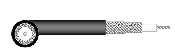 DRAKA RG-214 Srebrzony przewód antenowy