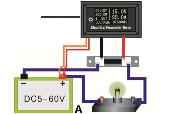 Riden 100V/50A Miernik panelowy parametrów elektrycznych OLED 7w1 - obrazek 7