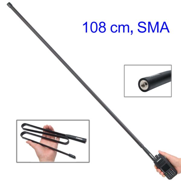 Super-108 (S1) Długa antena taśmowa 108cm SMA