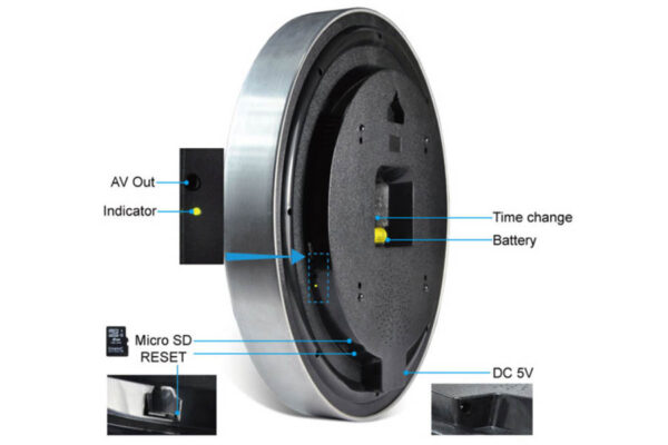 CC-1080-DVR Zegar z ukrytą kamerą - obrazek 3