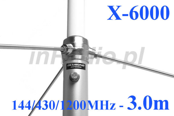 Diamond X-6000 - Antena Bazowa VHF/UHF/1.2GHz