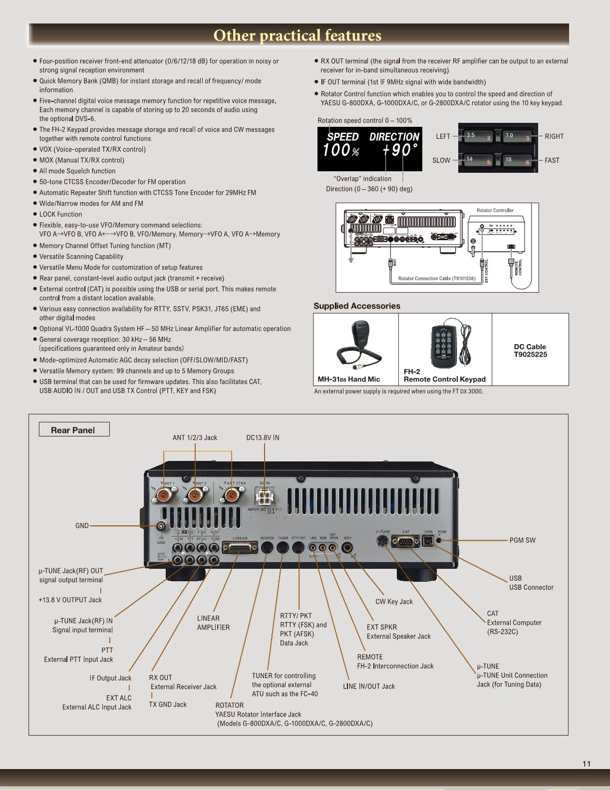 YAESU FT DX 3000 RADIOSTACJA KF
